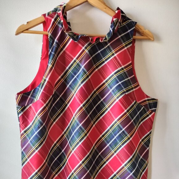 'crown & ivy' Plaid Holiday Dress Size 16 Fully lined EUC - Picture 1 of 14